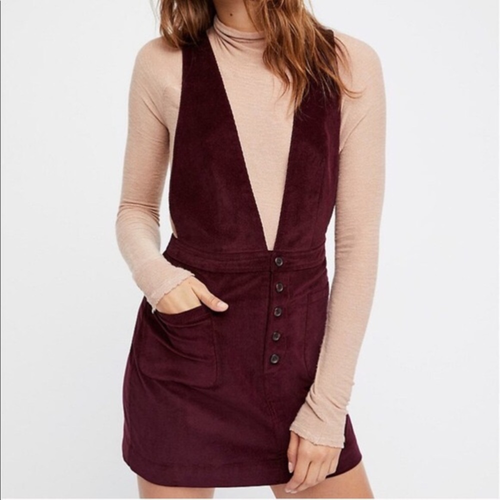 Free People Old School Love Corduroy Dress
